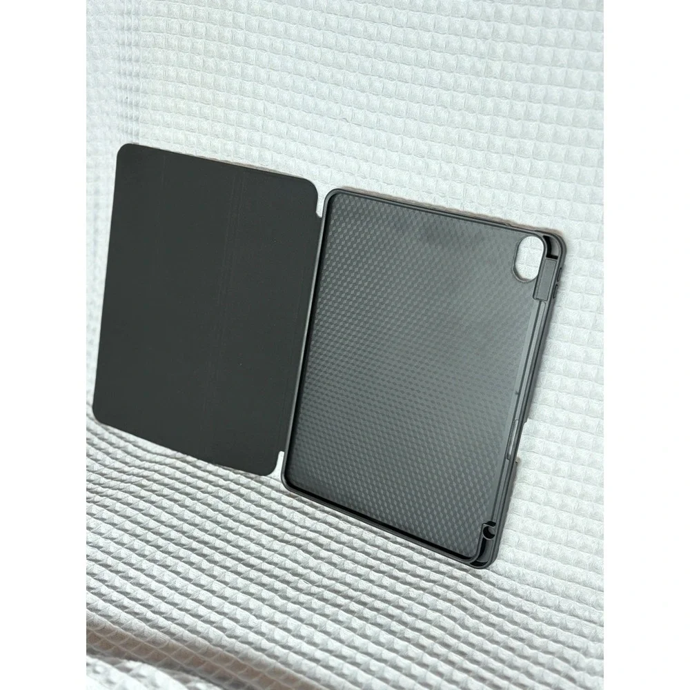 IPAD AIR 6th GEN Black Plastic Folding Folio Tablet Case with Integrated Stand